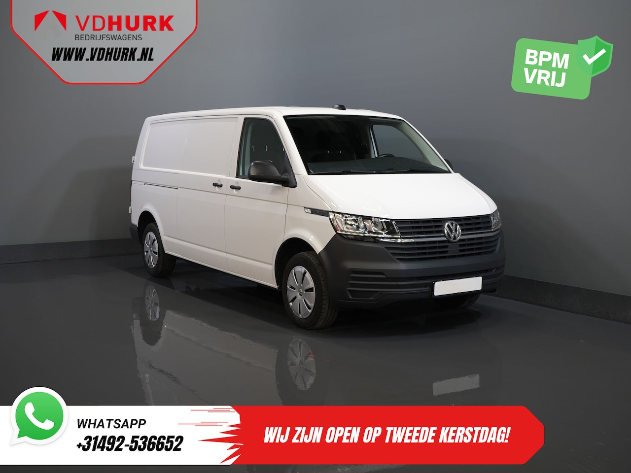 Volkswagen Transporter - 2.0 TDI 150 pk DSG Aut. L2 BPM VRIJ! Adapt.Cruise/ Standkachel/ Stoelverw./ Carplay/ Camer - AutoWereld.nl