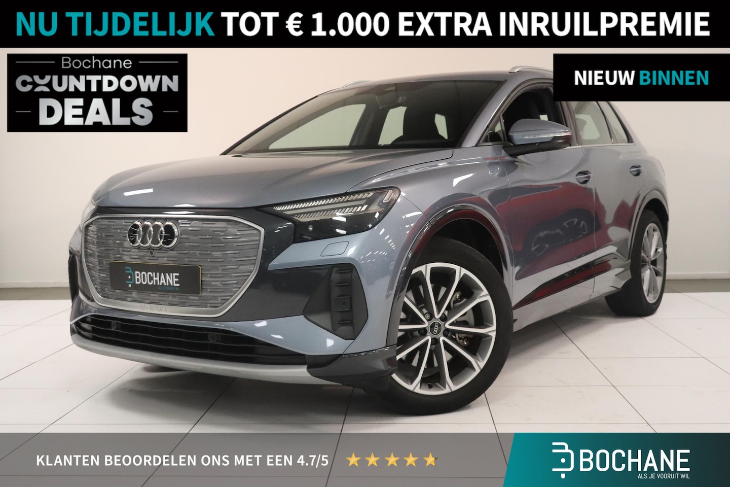 Audi Q4 e-tron - 40 Launch edition Advanced 77 kWh | Warmtepomp | Leder bekleding | 20" Lichtmetaal | Parke - AutoWereld.nl