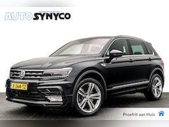 Volkswagen Tiguan - 2.0 TDi 240 Pk 4Motion R-Line I Zwart Leder I Panoramadak I Org. Electr. Trekhaak I 19 inc