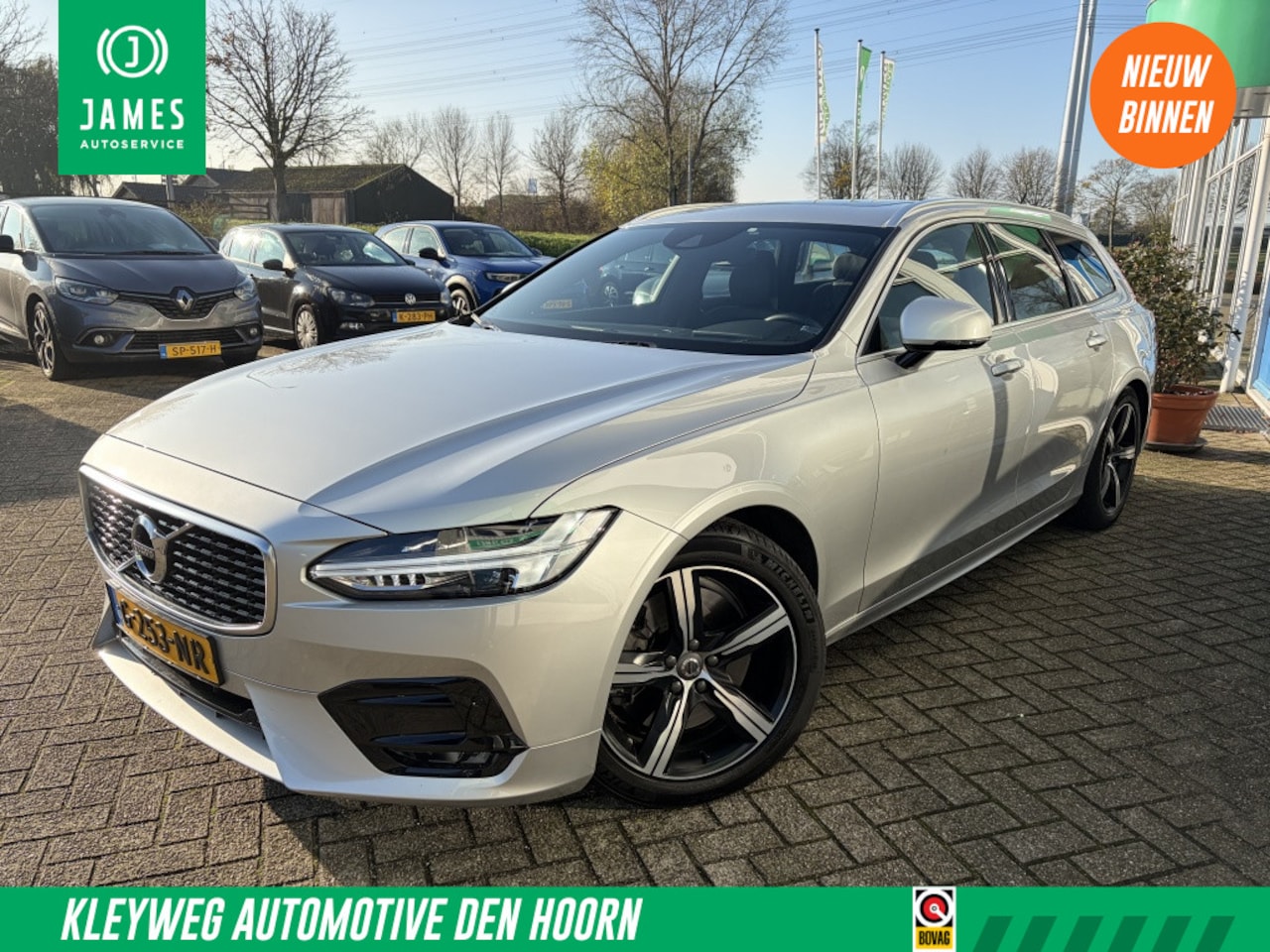 Volvo V90 - 2.0 T4 Business Sp. R-Design, Trekhaak, Pano, Polar - AutoWereld.nl