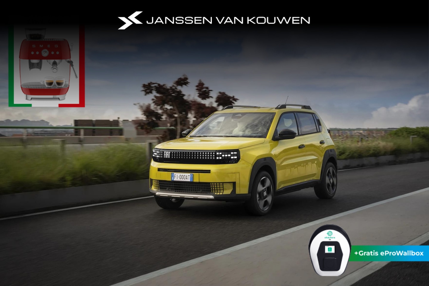 Fiat Grande Panda - La Prima 11 kW 44 kWh Fiat Grande Panda La Prima 44 KWh / Nu te bestellen / FIAT Dealer Fl - AutoWereld.nl