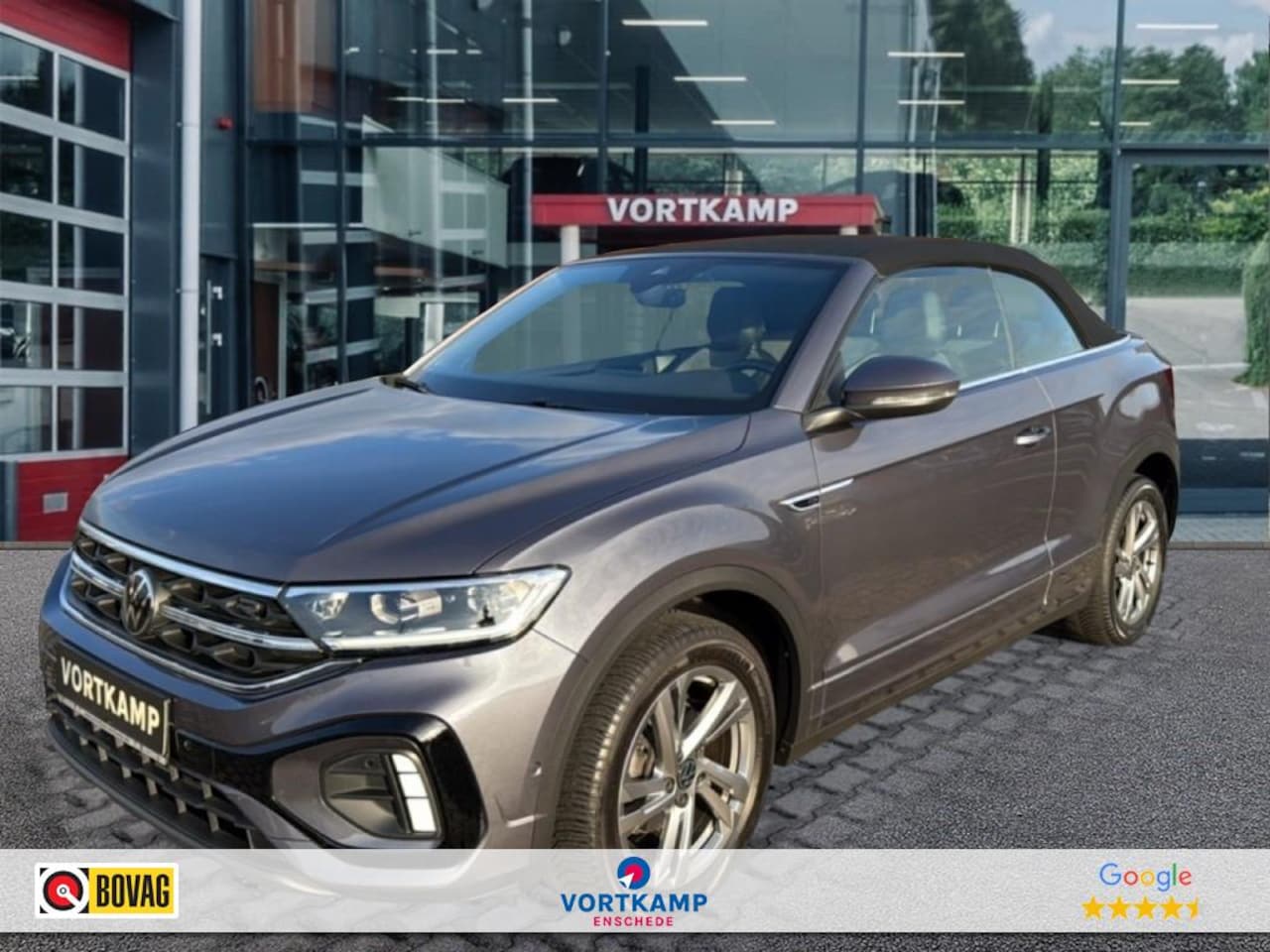 Volkswagen T-Roc Cabrio - 1.5 TSI DSG R-LINE TREKHAAK/ACC/NAVI/CARPLAY/STOEL+STUURVERW./PDC/DAB - AutoWereld.nl