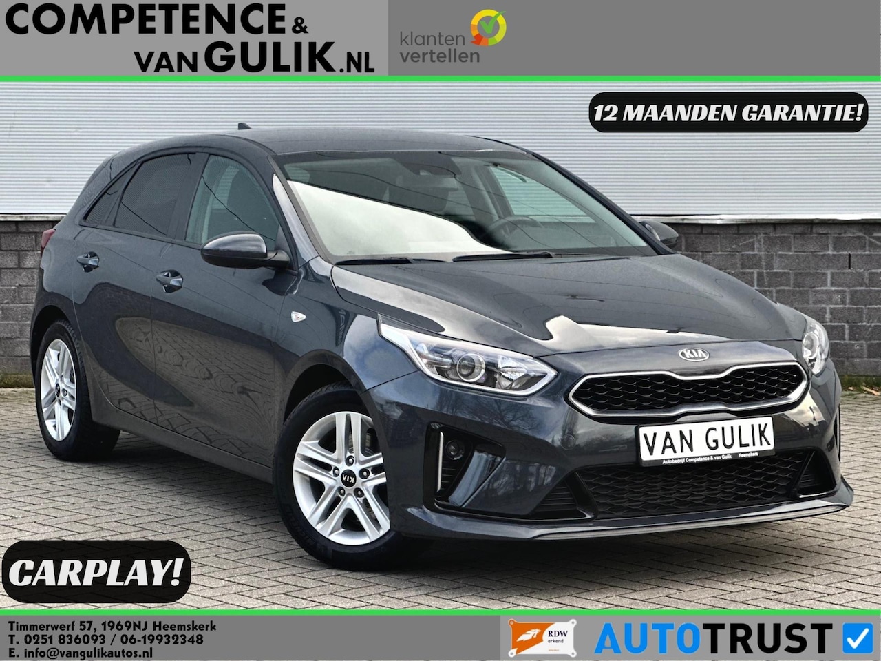 Kia Cee'd - Ceed 1.0 T-GDi Comfortline | Cruise control | Carplay | Camera | Airco | - AutoWereld.nl