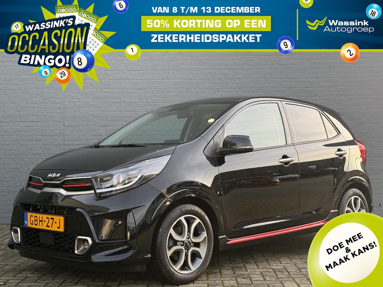 Kia Picanto - 1.0 DPi AMT 67pk 4-zits GT-Line | Navigatie | Lederen Bekleding | Apple Carplay & Android - AutoWereld.nl