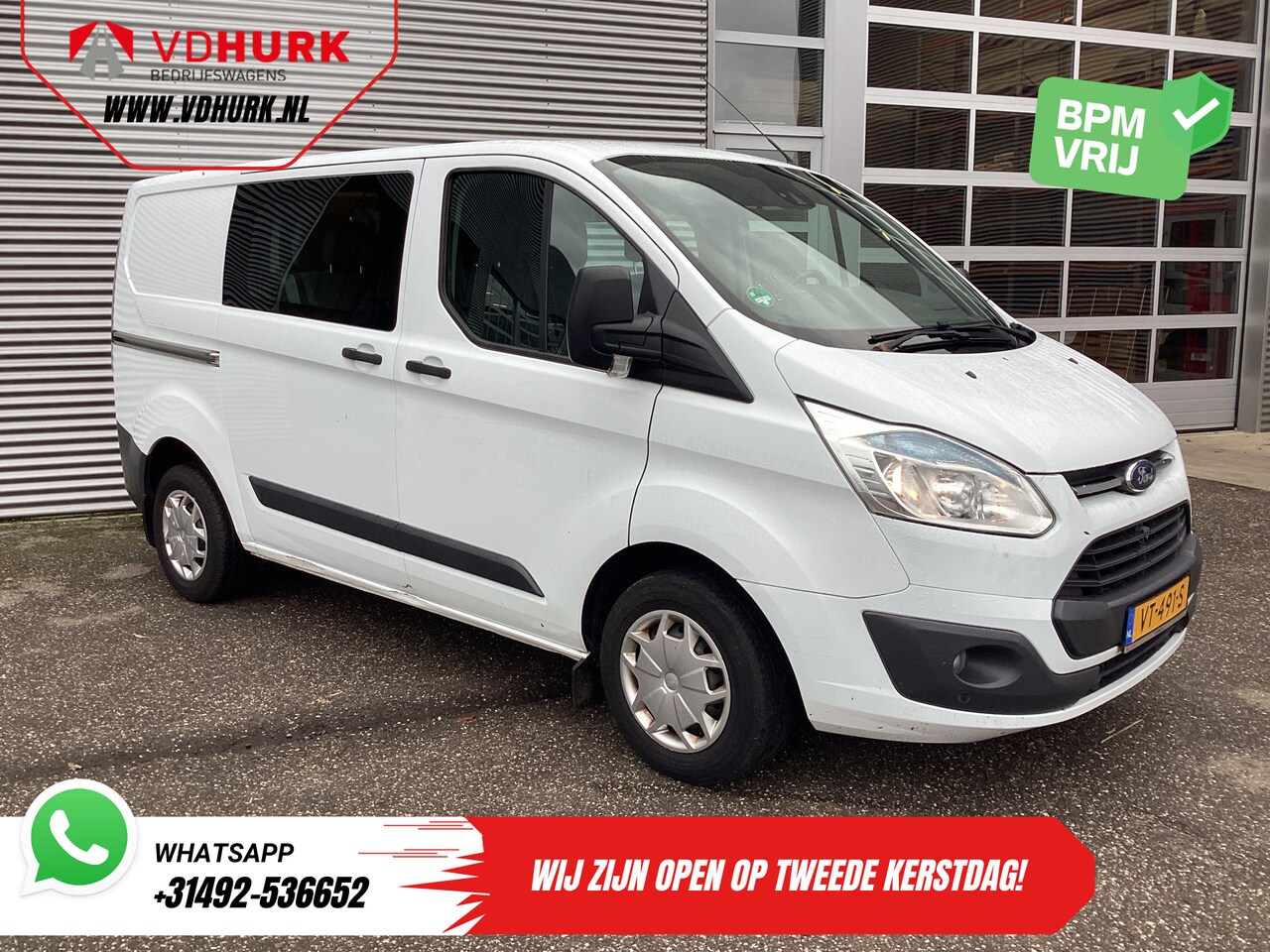 Ford Transit Custom - 2.2 TDCI Trend DC Dubbel Cabine EXPORT 6 Pers./ Navi/ Camera/ Cruise/ Airco / PDC V+A/ Tre - AutoWereld.nl
