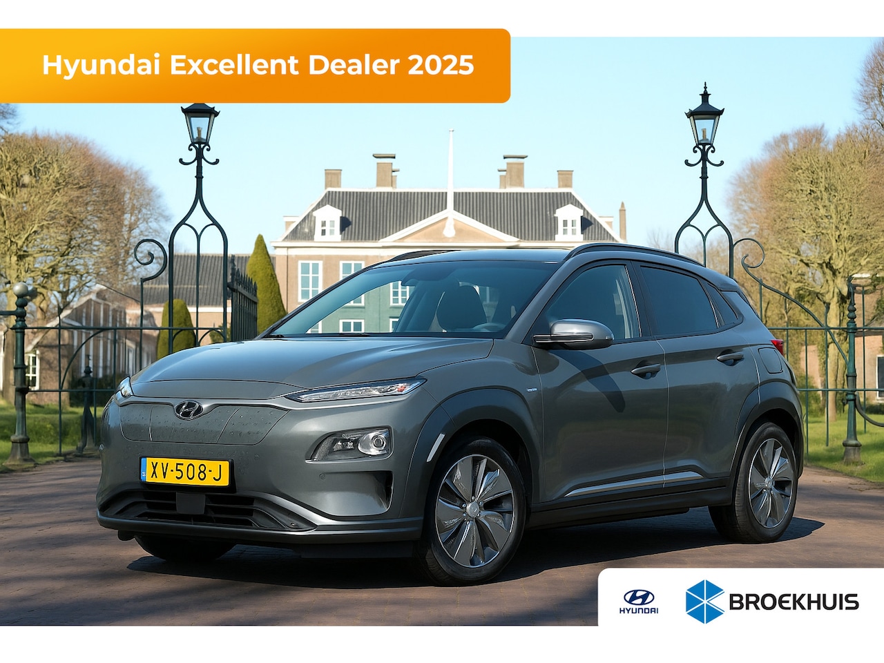 Hyundai Kona Electric - EV Premium 64 kWh | NL-AUTO! | LEDER | CAMERA | DODE HOEK | ADAPTIVE CRUISE | ELEKTR. STOE - AutoWereld.nl