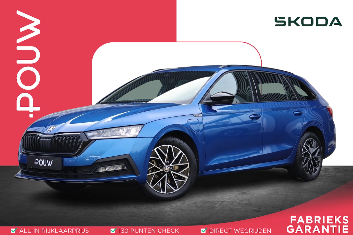 Skoda Octavia Combi - 1.4 TSI 204pk iV PHEV Sportline Business | SoH 97% | Trekhaak | Cruise Control Adaptief | - AutoWereld.nl