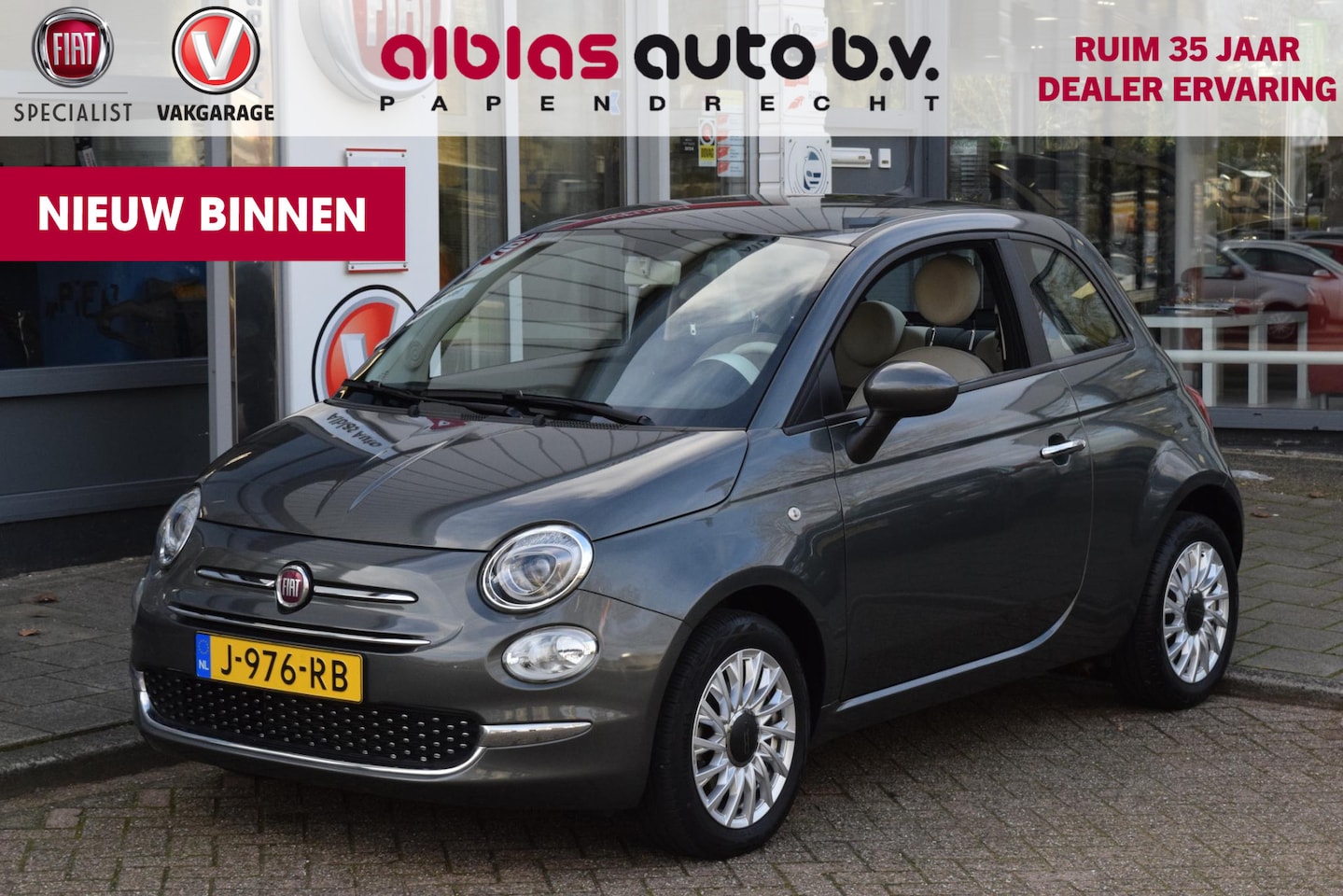 Fiat 500 - 1.0 Hybrid Lounge|Orig.NL|Unieke km.|Carplay - AutoWereld.nl