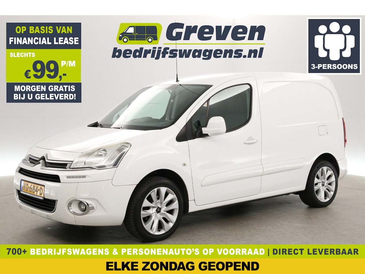 Citroën Berlingo - 1.6 e-HDI | Airco | Cruise | 3-Zits | Parkeersens. | Elektrpakket - AutoWereld.nl
