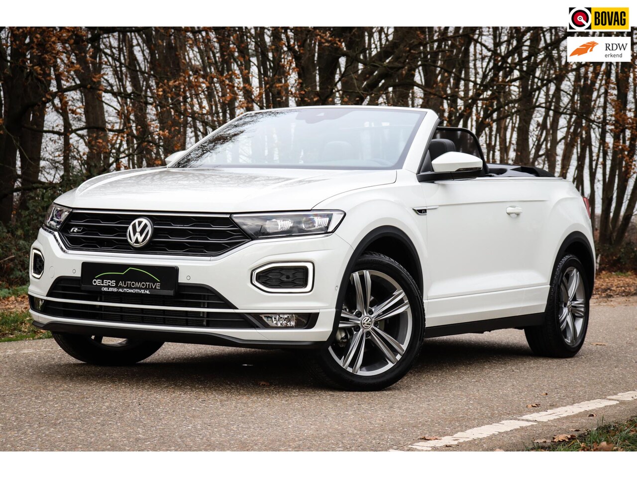 Volkswagen T-Roc Cabrio - 1.5 TSI R-Line | CarPlay | DAB | 9481km! | H.leder | Clima | Navi | PDC met camera | Nieuw - AutoWereld.nl