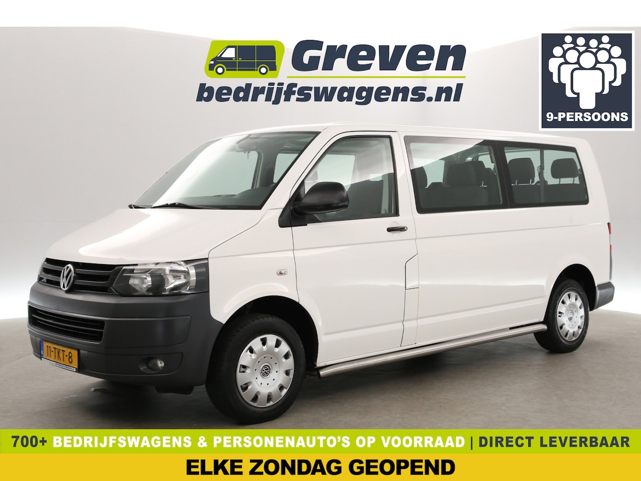 Volkswagen Transporter - 2.0 TDI L2H1 | MARGE | 9-Zits | Airco | Cruise | Sidebars - AutoWereld.nl