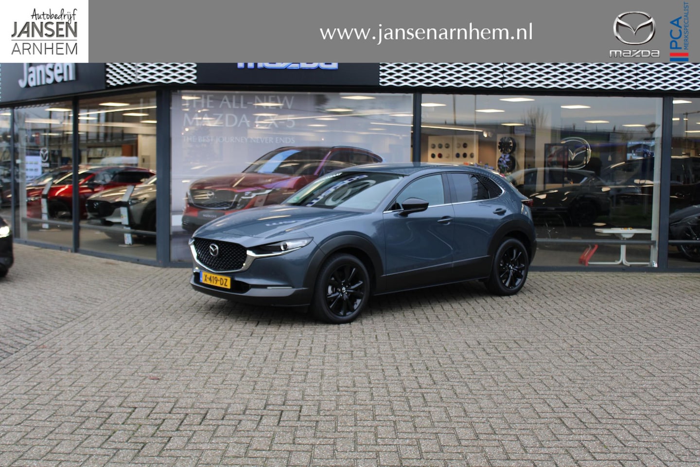 Mazda CX-30 - 2.0 e-SkyActiv-G 150 M Hybrid Homura , Automaat, Navi, Adap.Cruise, Clima, HUD, Apple Carp - AutoWereld.nl