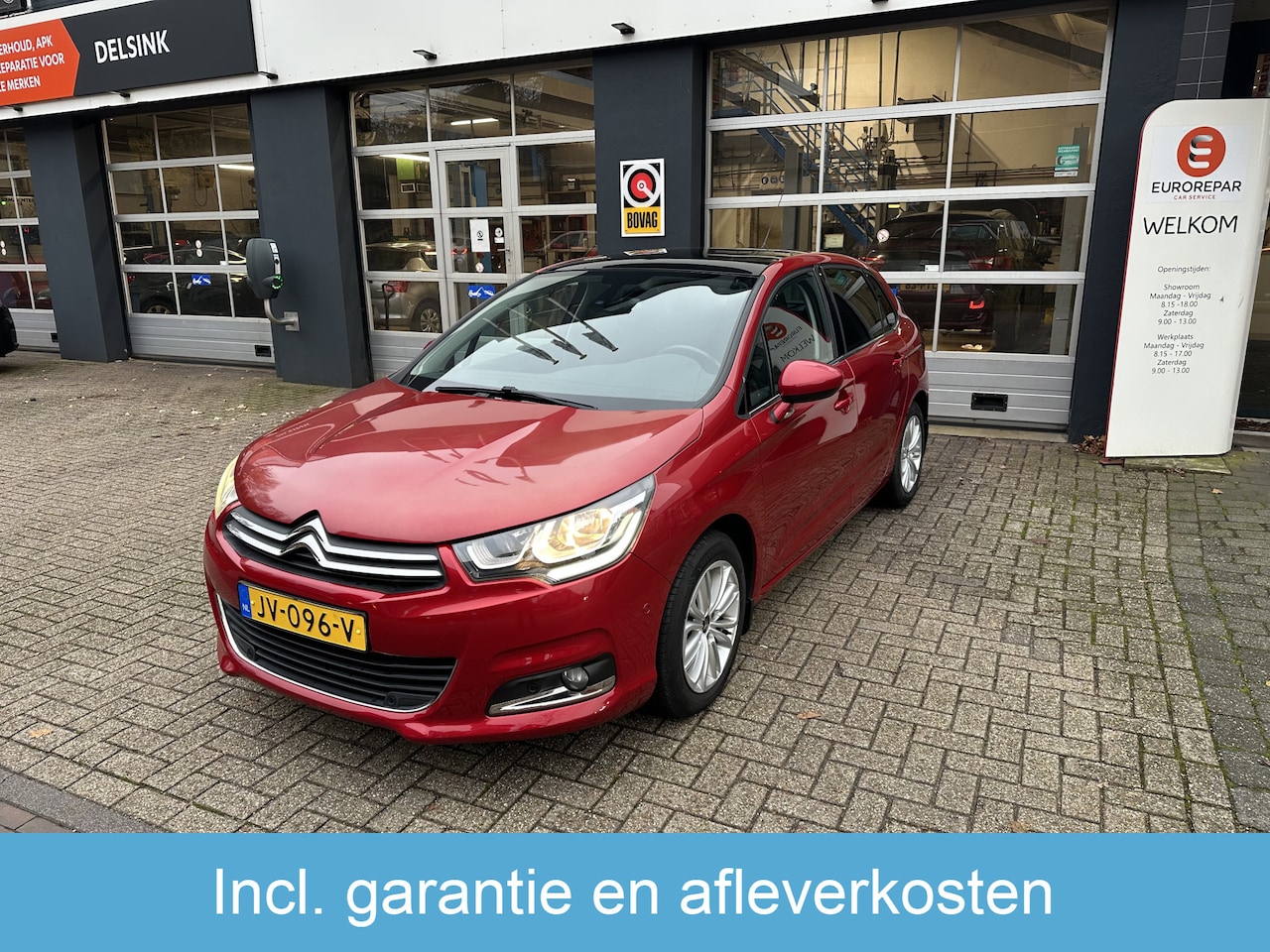 Citroën C4 - 1.2 PureTech 130pk Business All-in Prijs Panoramadak/Navi/Cruise/Airco/Parkeersensoren v+a - AutoWereld.nl