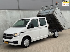 Volkswagen Transporter - 2.0 TDI L2H1 Pick Up Kipper 6pers Airco NAVI Camera Trekhaak