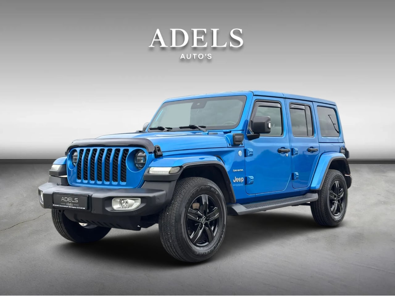 Jeep Wrangler Unlimited - 4xe 380 Sahara Trekhaak ACC Leer Camera Treeplanken - AutoWereld.nl