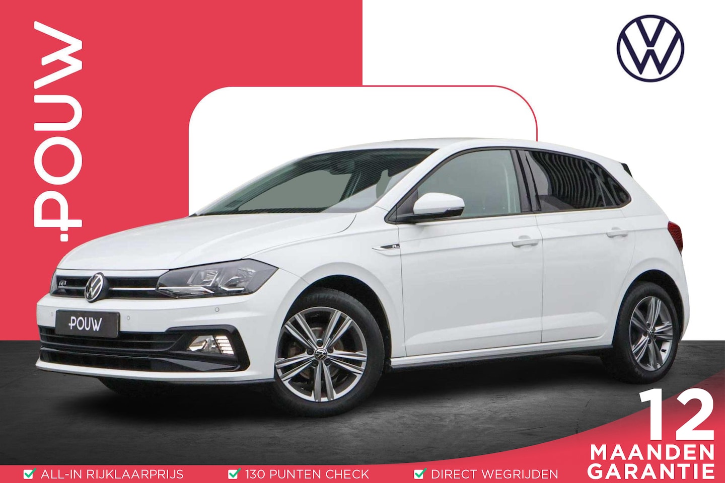 Volkswagen Polo - 1.0 TSI 95pk R-Line Edition | Apple Carplay/Android Auto | Achteruitrijcamera | 16" Velgen - AutoWereld.nl