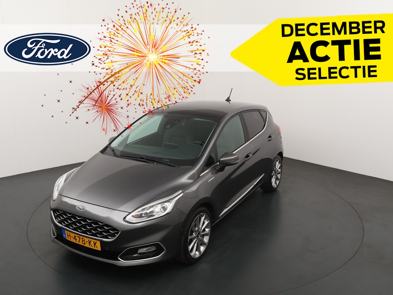 Ford Fiesta - EcoBoost 125 pk Vignale | Pano | Winter Pack | Camera | Leer | Adapt. cruise | B&O | 17" | - AutoWereld.nl