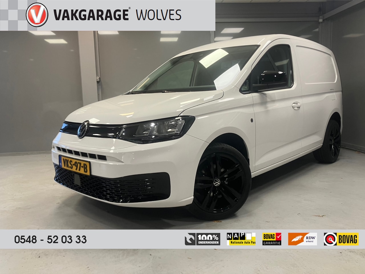 Volkswagen Caddy Cargo - White & Black Edition 2.0 TDi 102pk | Navigatie | Trekhaak | Climate control | - AutoWereld.nl