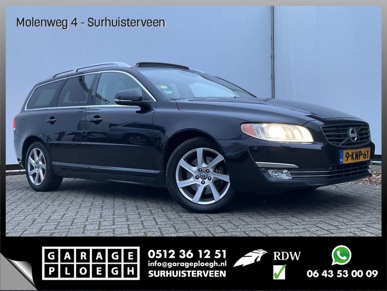Volvo V70 - 2.0 D4 164pk 5-Cilinder Summum Leer Pano.dak Trekhaak - AutoWereld.nl