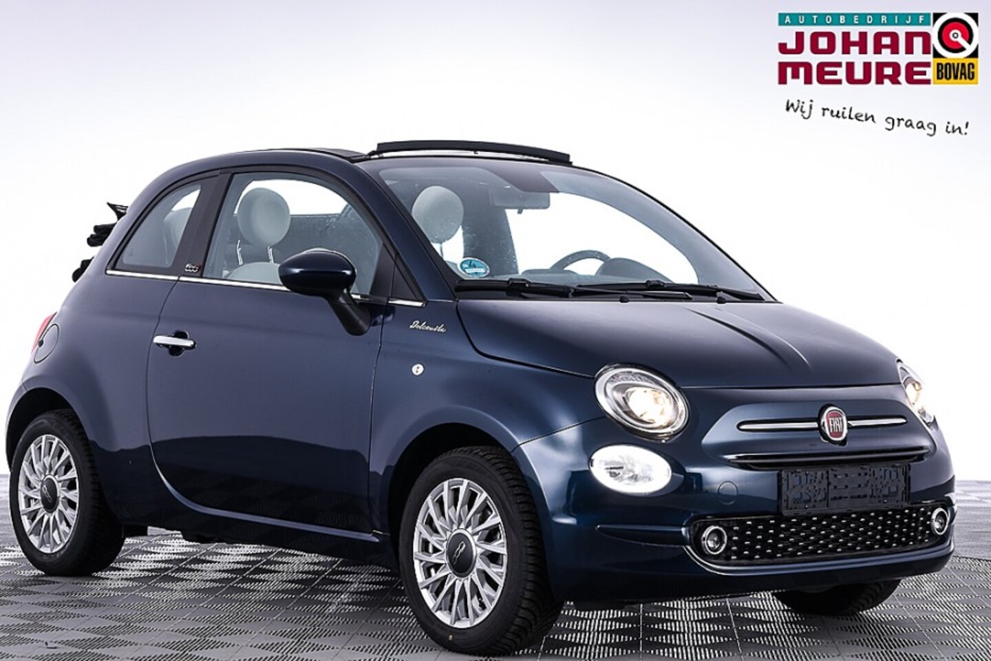 Fiat 500 C - 1.0 Hybrid Dolcevita | Half LEDER | AIRCO | VELGEN | Mistlampen - AutoWereld.nl