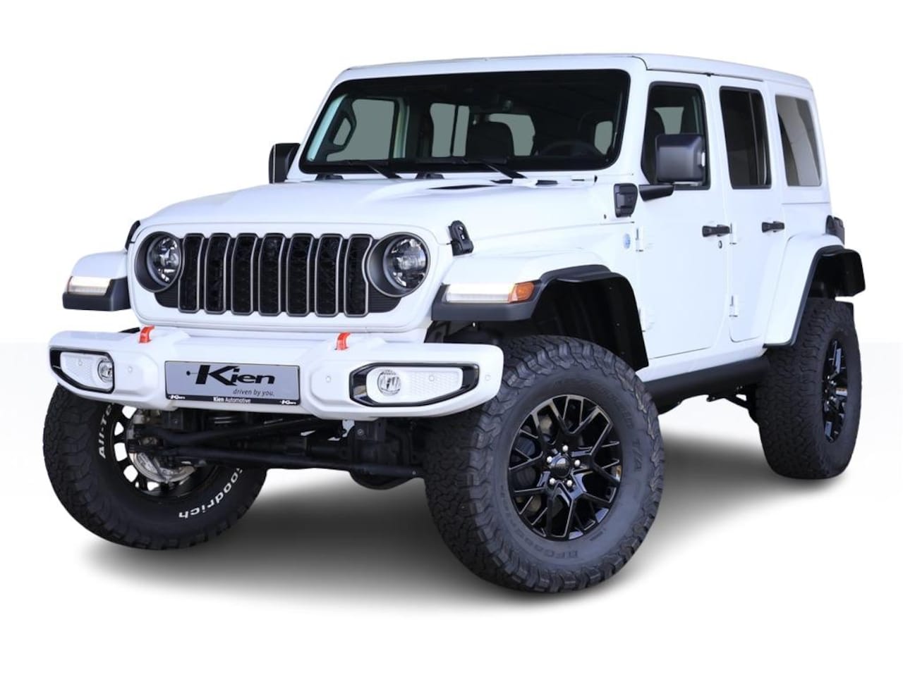 Jeep Wrangler Unlimited - 4xe 380 Dominator | Liftkit 2.5 Rubicon | Electric Treeplanken | Grill 2025 | - AutoWereld.nl