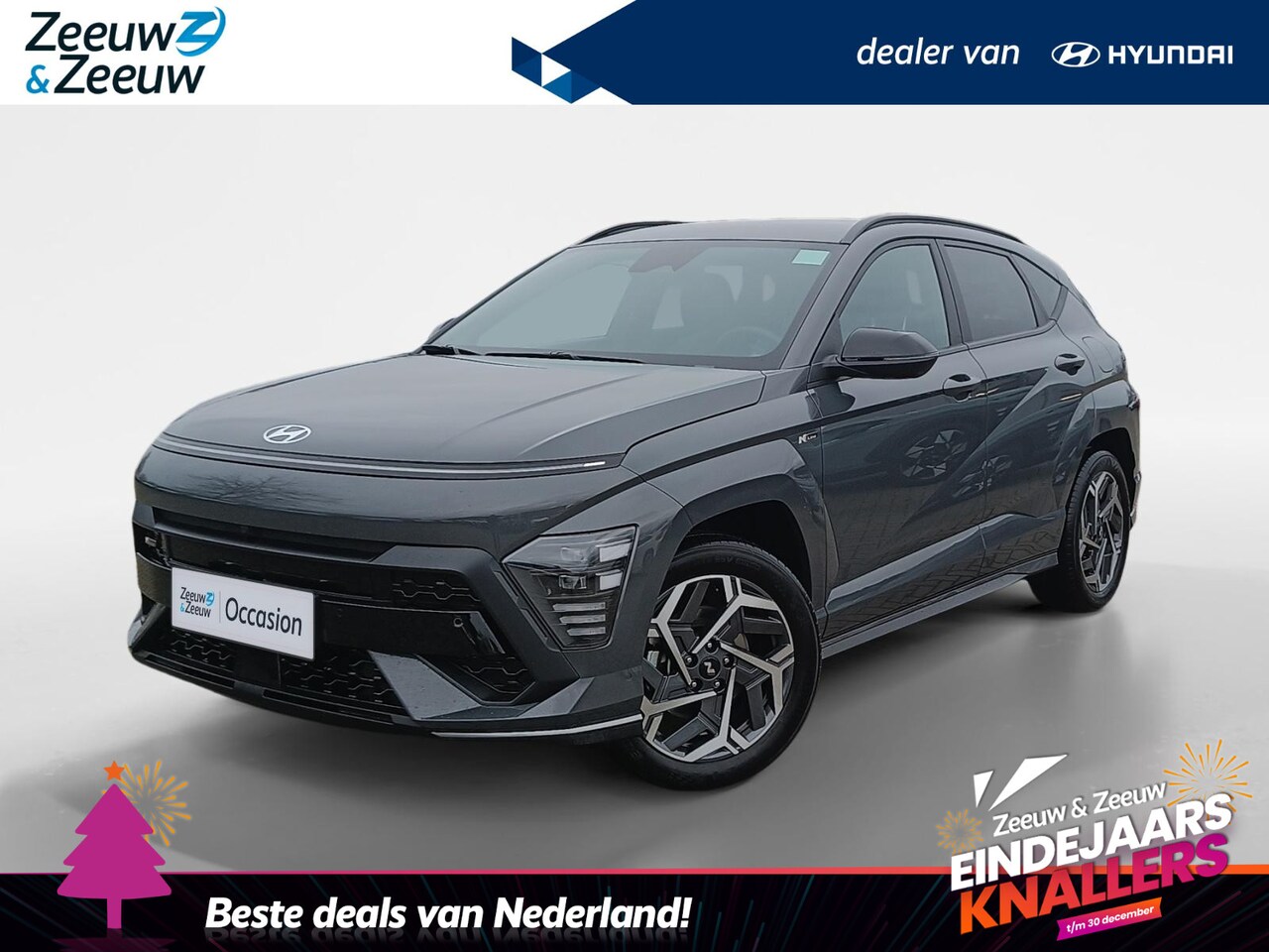 Hyundai Kona - 1.6 GDI HEV N Line ALS NIEUW! | sLECHTS 25.000KM! | ZEER COMPLETE AUTO - AutoWereld.nl