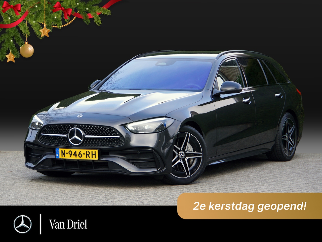 Mercedes-Benz C-klasse Estate - C 200 d AMG Line Night Estate | Memory Sound Keyless Trekhaak - AutoWereld.nl