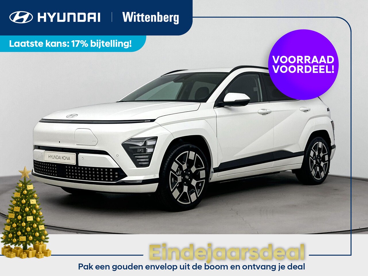 Hyundai Kona Electric - Premium 65.4 kWh | Leder | 360 Camera | Nieuw | Snel leverbaar - AutoWereld.nl