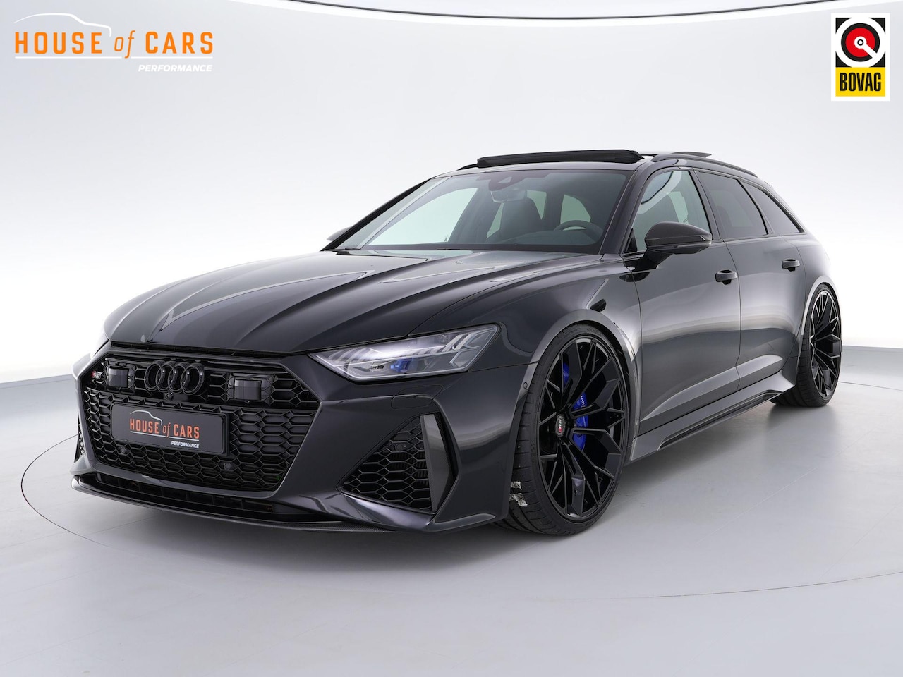 Audi RS6 - Avant 600pk TFSI quattro |23"|dynamic plus pakket|B&O Advanced|carbon pakket|luchtvering|k - AutoWereld.nl