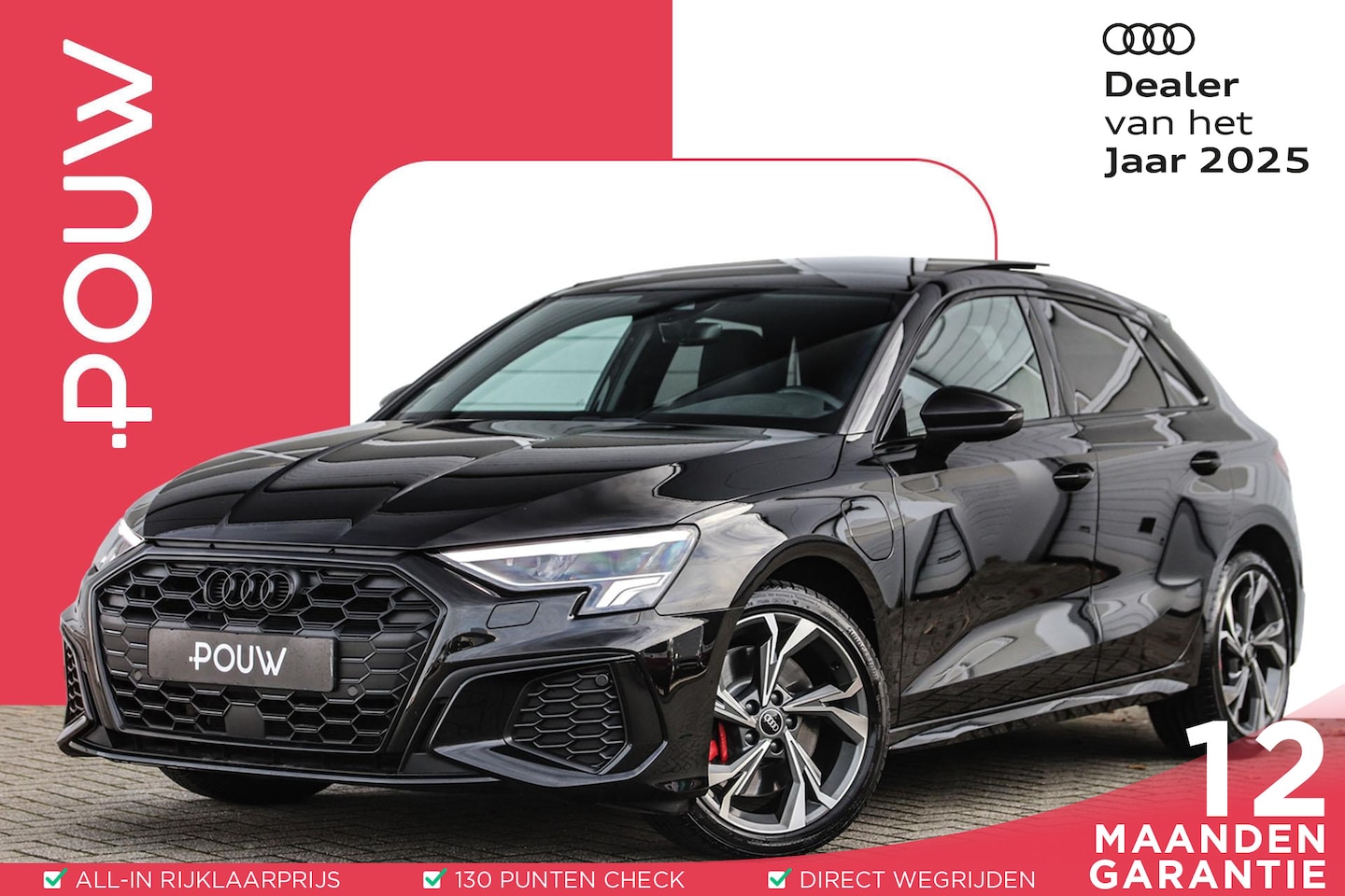 Audi A3 Sportback - 45 TFSIe 245pk S-Line Competition | Panoramadak | Sfeerverlichting | Keyless Entry - AutoWereld.nl