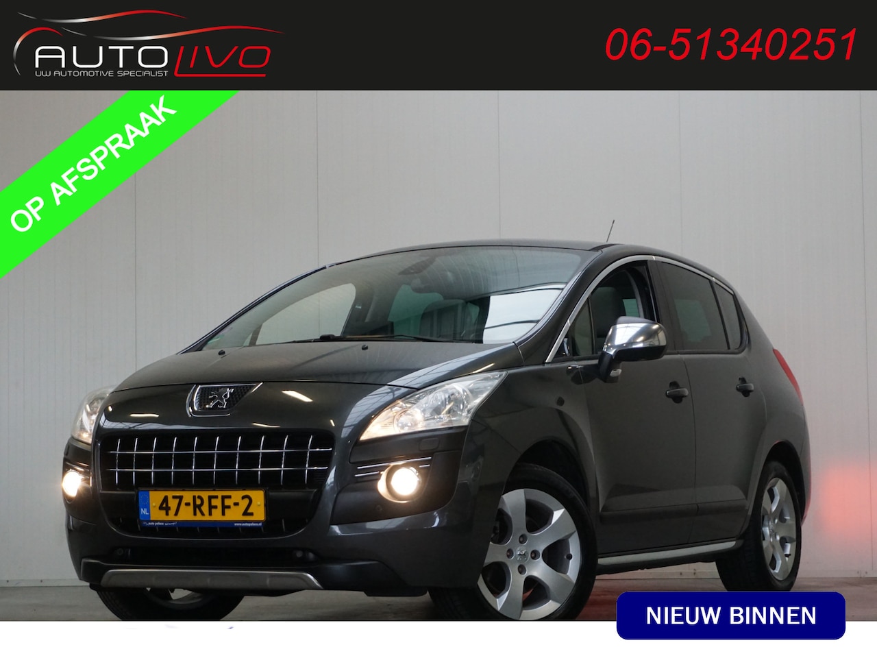 Peugeot 3008 - 1.6 THP GT 156 PK! AUTOMAAT! LEER PANO H. UP NAVI CLIMA TREKHAAK etc. - AutoWereld.nl