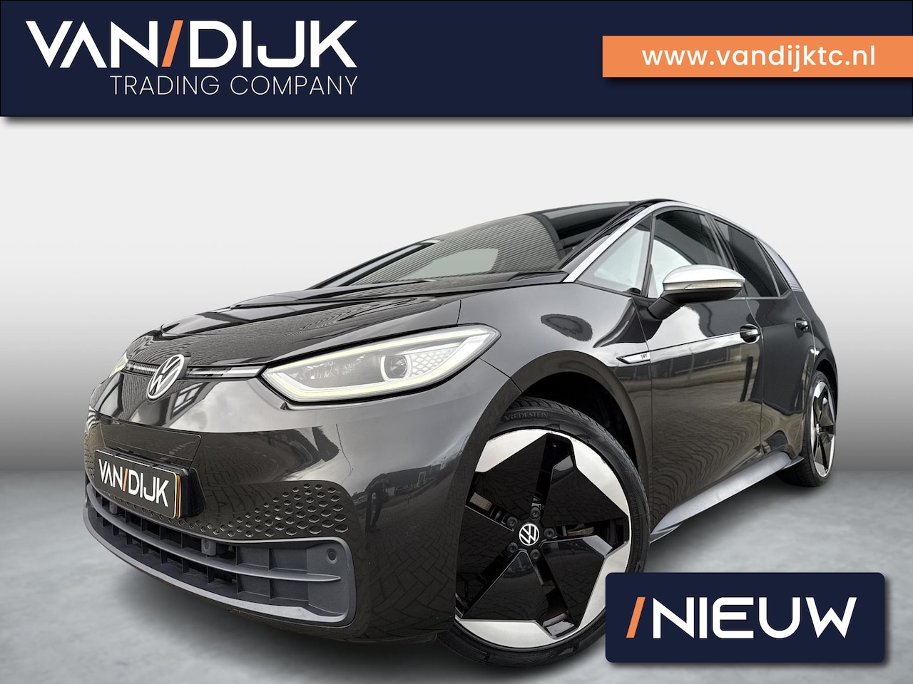 Volkswagen ID.3 - First Max 58 kWh ✓SOH 94.5% ✓Panoramadak ✓Matrix LED ✓Full LED ✓Alcantara ✓Sfeerverlichtin - AutoWereld.nl