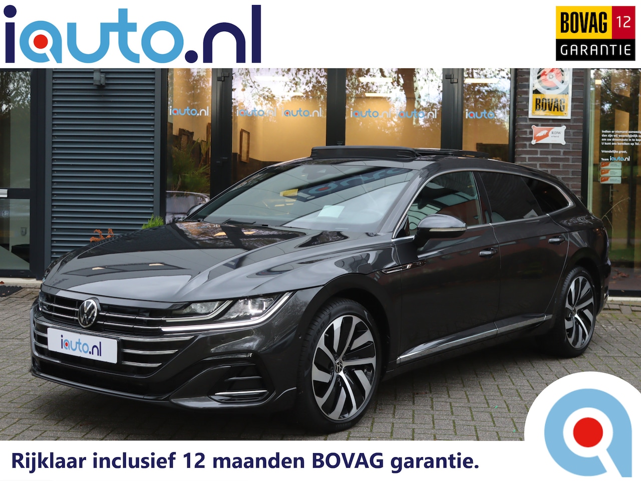 Volkswagen Arteon Shooting Brake - 1.4 TSI eHybrid R-Line Pano/IQ.Light/360/Navi Pro/Head-up/Keyless/Elek. lederen R Sportsto - AutoWereld.nl