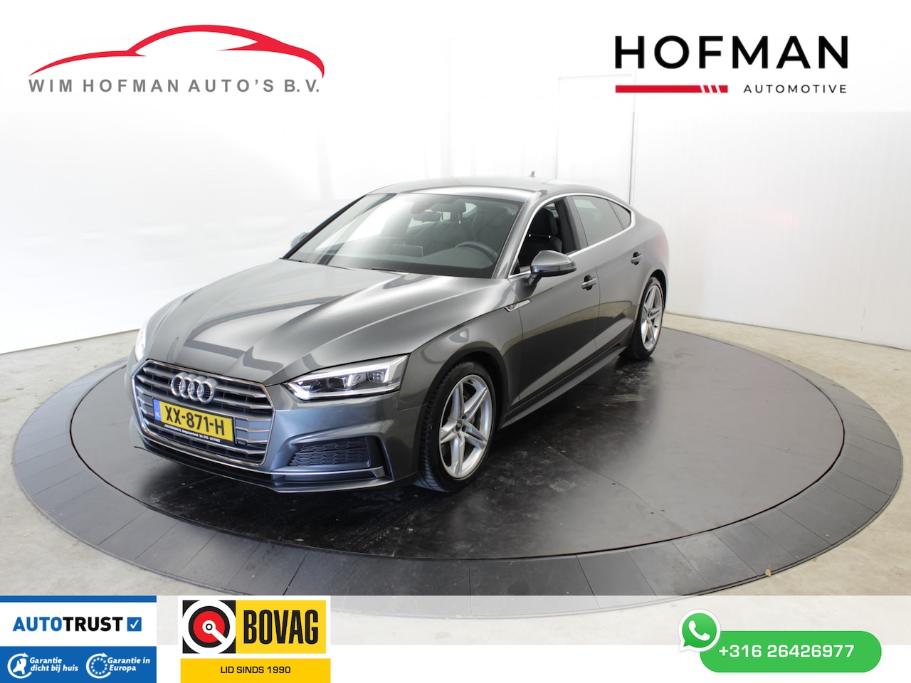 Audi A5 Sportback - 45 TFSI Sport 252PK 2xS-line Virtual Groot Navi Hybride Alarm Leer Stoelverw LED - AutoWereld.nl