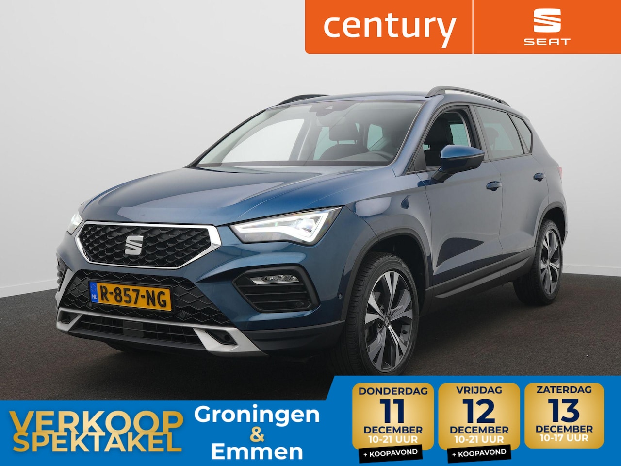 SEAT Ateca - 1.5 TSI Style Business Intense Navigatie - 18 Inch - Automaat - Dodehoek detectie - AutoWereld.nl