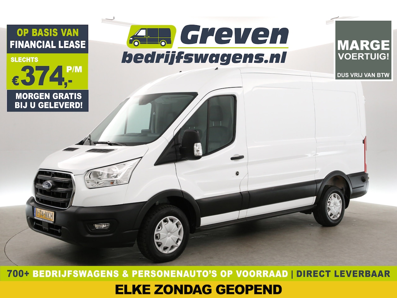 Ford Transit - 290 2.0 TDCI L2H2 | MARGE | Airco | Camera | Cruise | Carplay | 3-Zits | LED - AutoWereld.nl