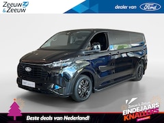 Ford Transit Custom - 320 2.5 PHEV L2H1 Black Platinum DC 233pk | 0, 99% rente | 5-Zits | Treeplanken | Dubbele