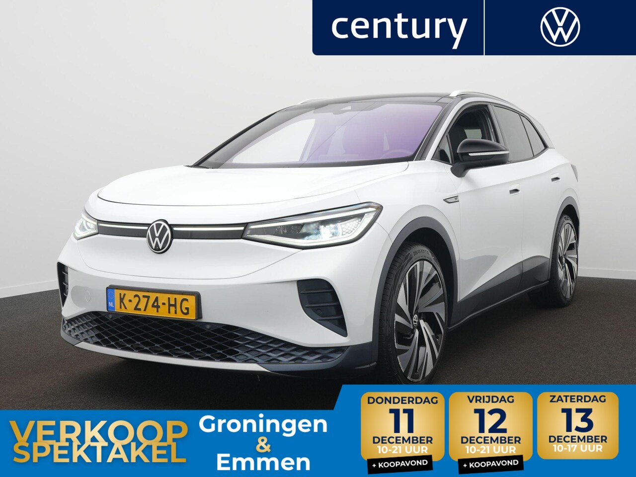 Volkswagen ID.4 - First Max 77 kWh / Elek. Stoelen / HUD / Elek. Trekhaak / 360 Camera - AutoWereld.nl