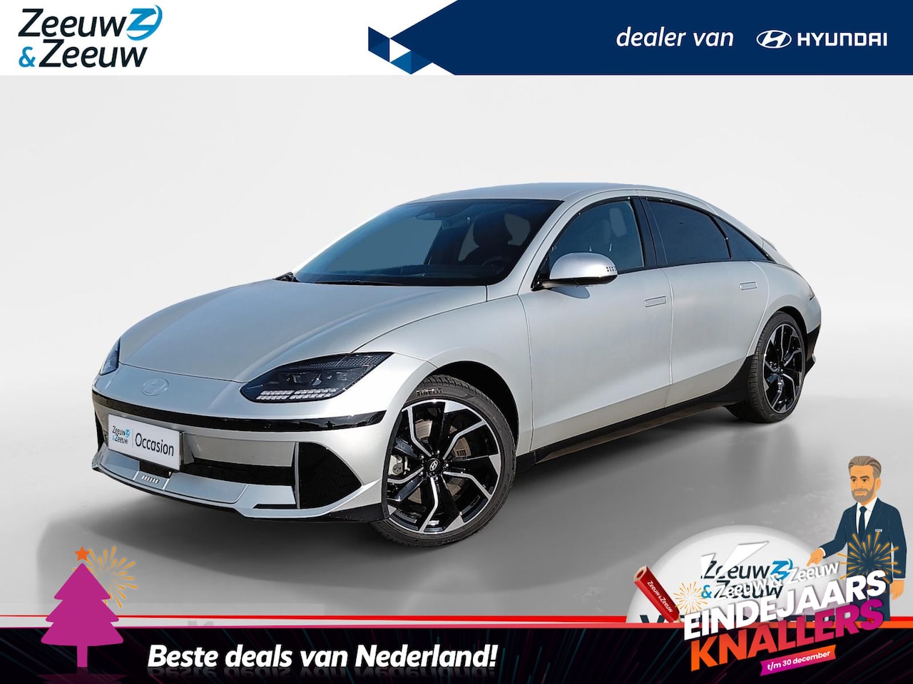 Hyundai IONIQ 6 - Lounge 77.4 kWh NU MET €11.500,- KORTING | GEEN LEVERTIJD | RIJKLAAR € 48.500,- - AutoWereld.nl