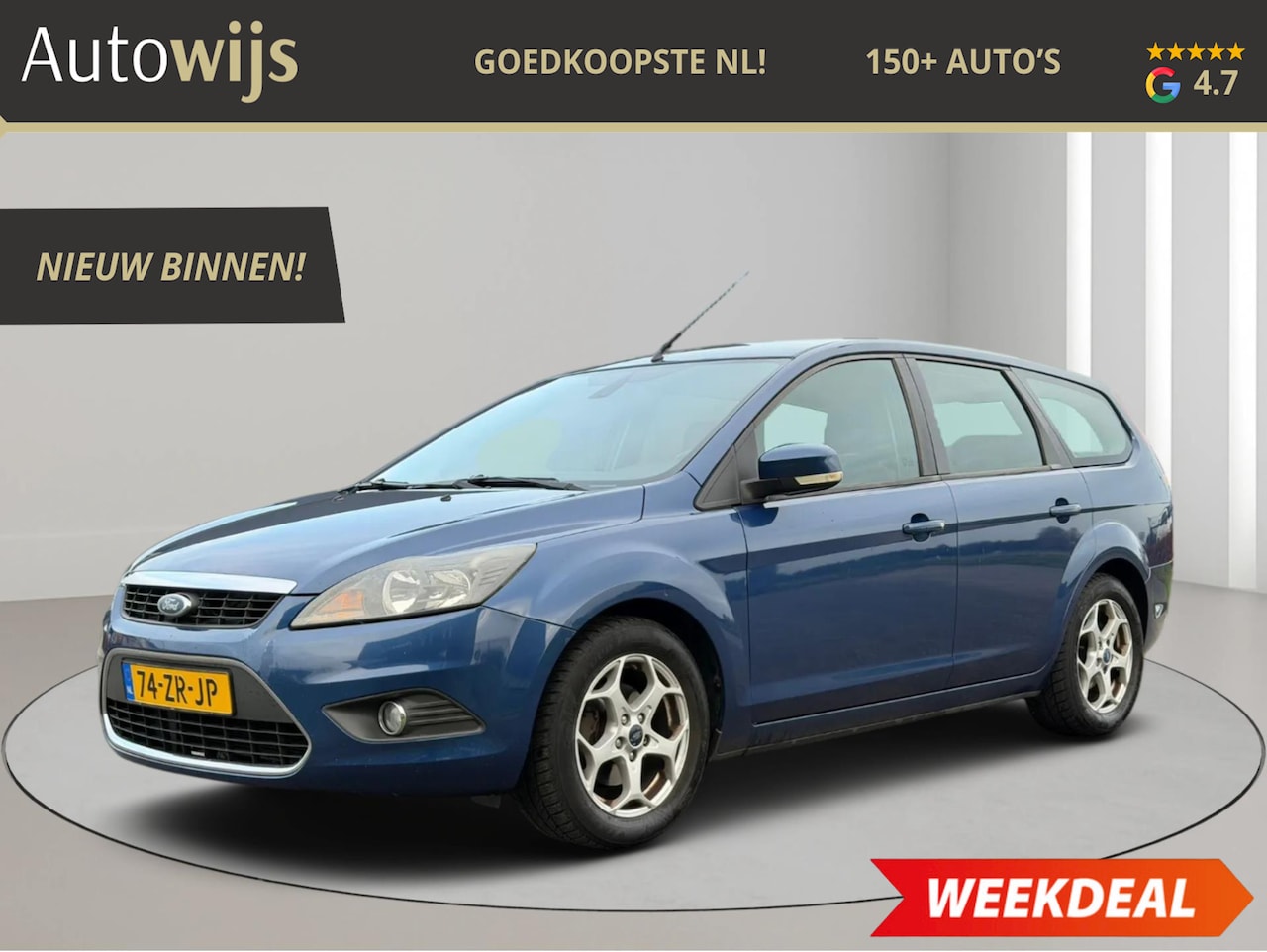 Ford Focus Wagon - 1.6 Titanium|NAVI|CLIMA|Trekhaak|Goed onderhouden - AutoWereld.nl