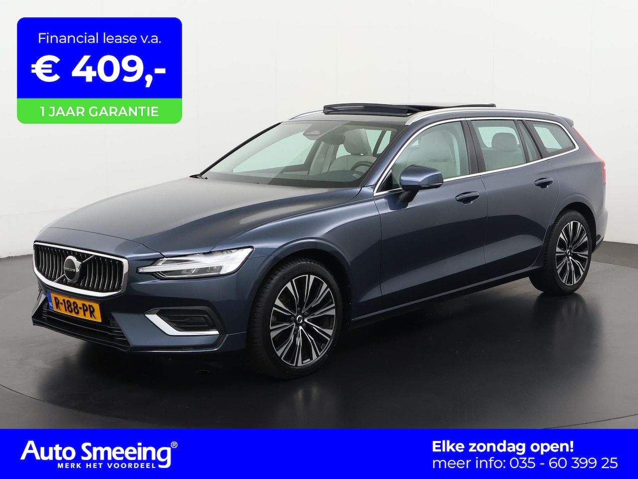 Volvo V60 - 2.0 B4 Plus Bright | Panoramadak | Adaptief Cruise | Memory Stoel | Zondag Open! - AutoWereld.nl