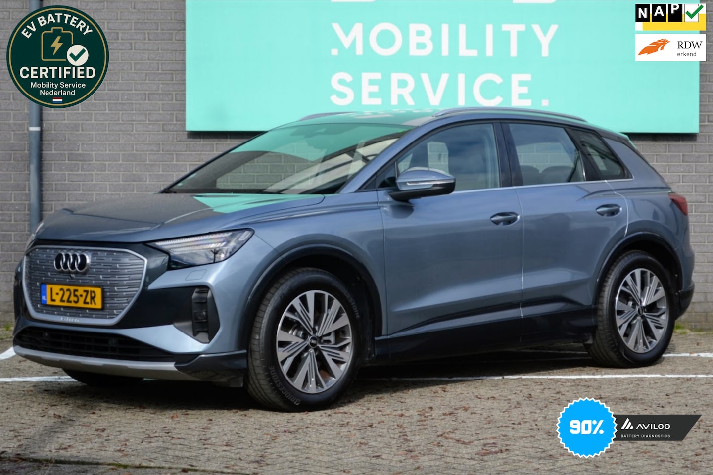 Audi Q4 e-tron - 40 Launch edition Advanced 77 kWh SOH90% Warmtepomp Clima Cruise Matrix - AutoWereld.nl