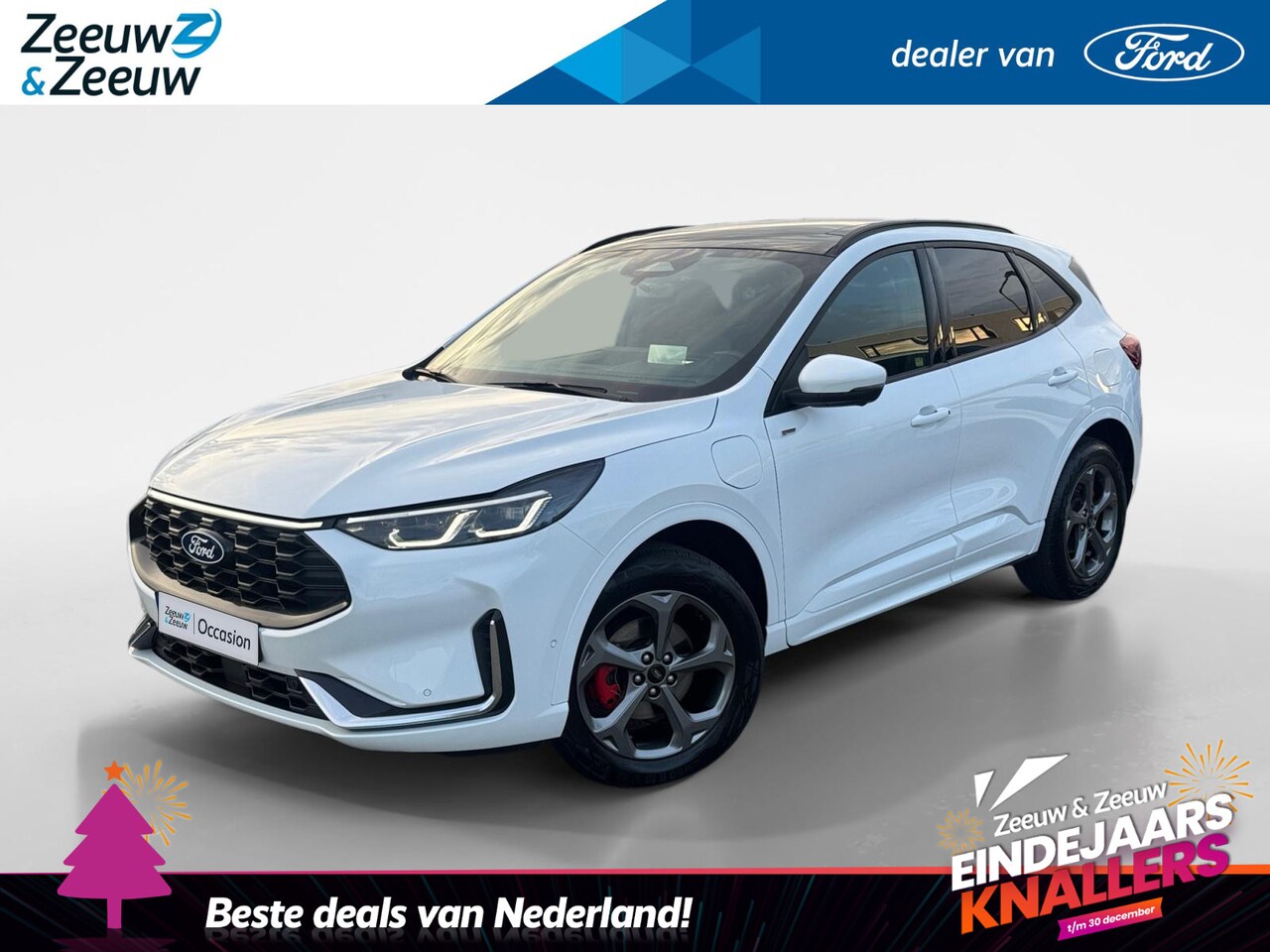 Ford Kuga - 2.5 PHEV ST-Line X |2100KG trekgewicht|Trekhaak| Winter-pack|Elektrisch glazenpanorama-dak - AutoWereld.nl