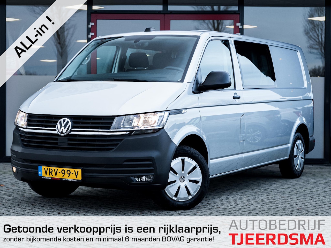 Volkswagen Transporter - DC 2.0 TDI L2H3 30 Comfortline | Dubbele cabine| Trekhaak | Navigatie | Airco | Cruise Con - AutoWereld.nl
