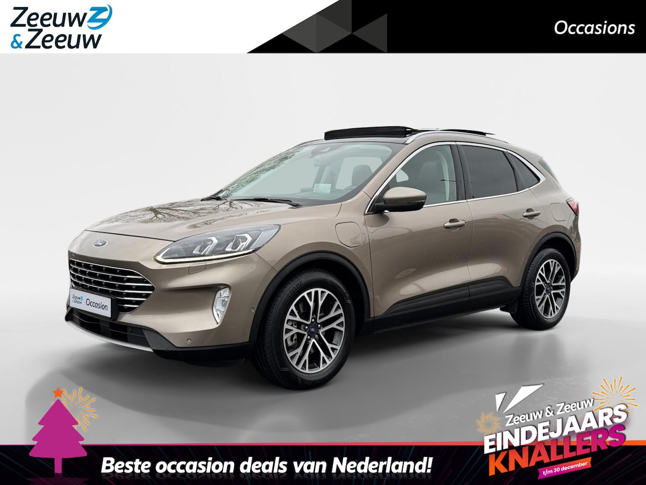 Ford Kuga - 2.5 PHEV Titanium X | Dealer onderhouden | Navigatie | Automaat | Panorama dak | Winter pa - AutoWereld.nl