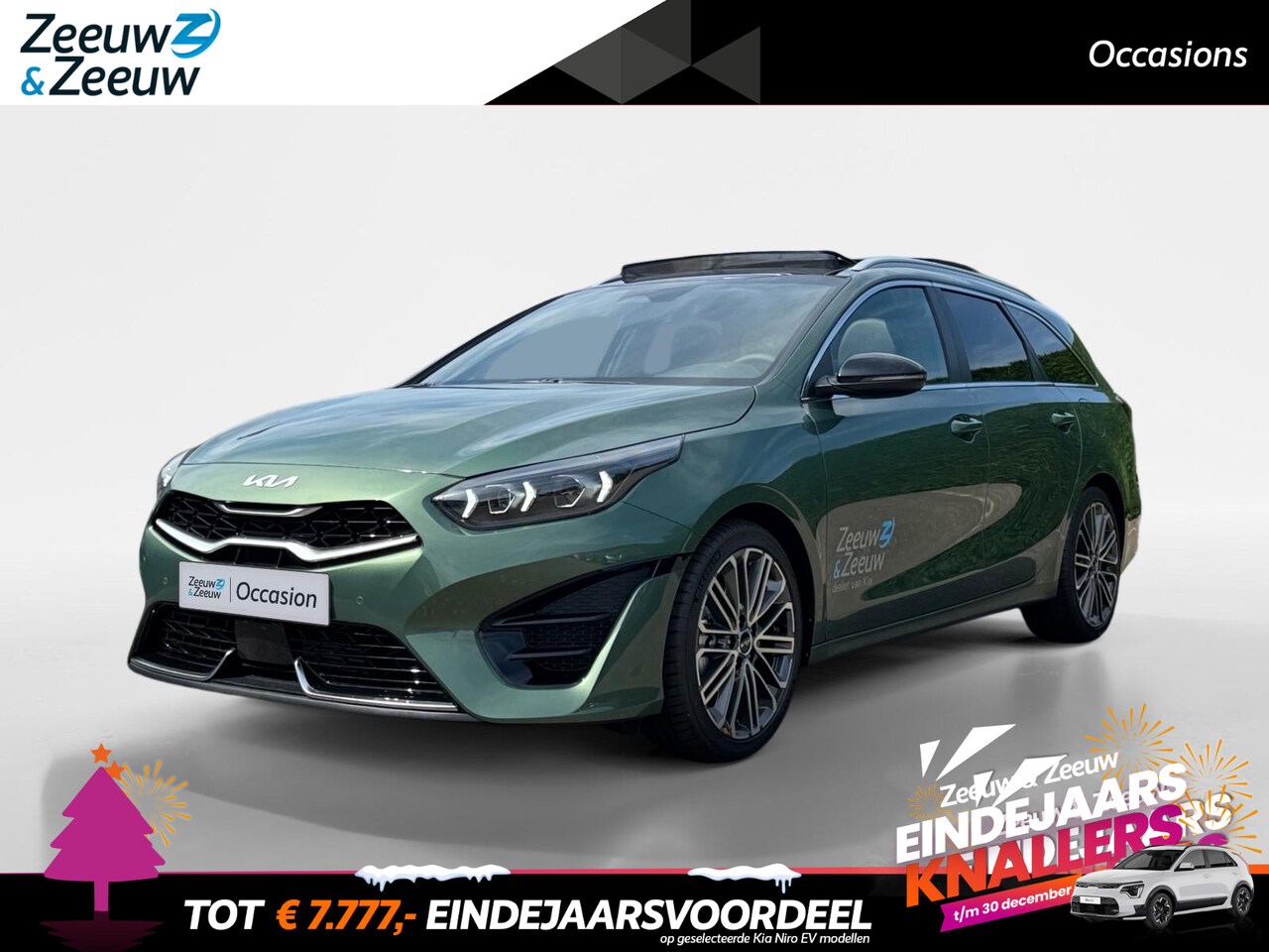 Kia Cee'd Sportswagon - Ceed 1.5 T-GDi GT-PlusLine Schuifkantel dak | Elektrische stoelen | Stoel verwarming voor+ - AutoWereld.nl