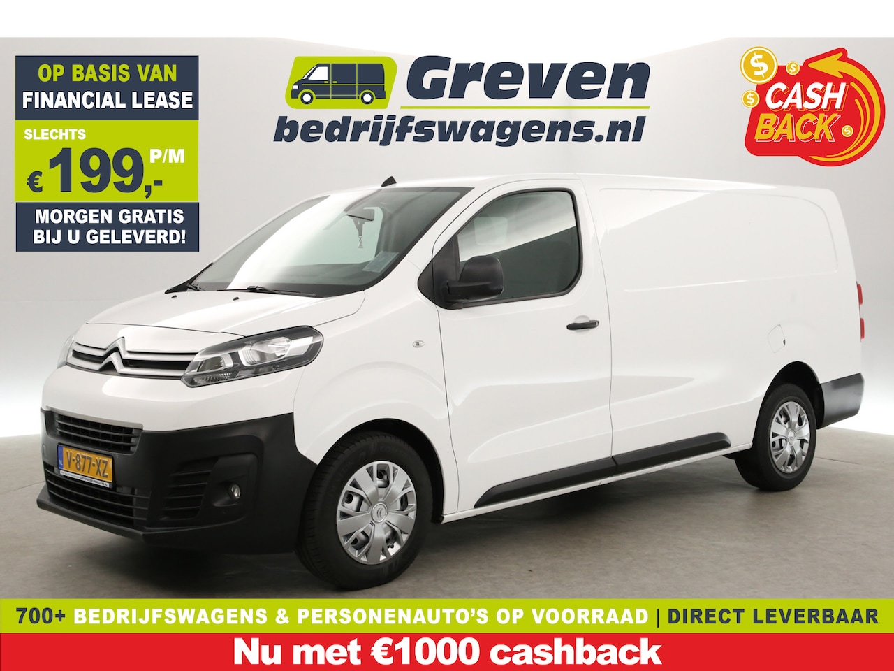 Citroën Jumpy - 2.0 BlueHDI L3H1 | Airco | Cruise | Parkeersensoren | Elektrpakket - AutoWereld.nl