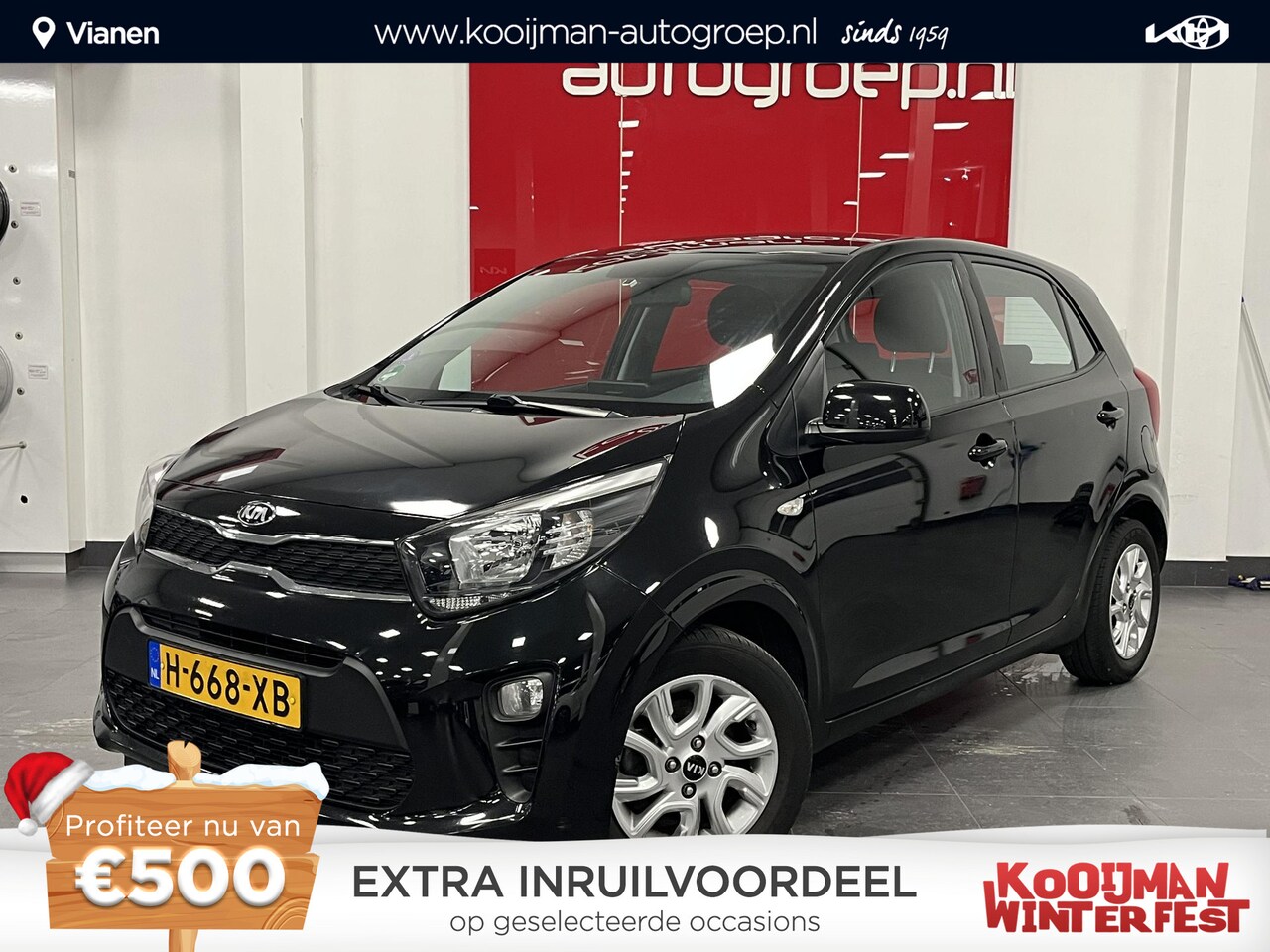 Kia Picanto - 1.0 MPi DynamicLine NL-auto! Navigatie Apple CarPlay/Android Auto, achteruitrij camera, cr - AutoWereld.nl