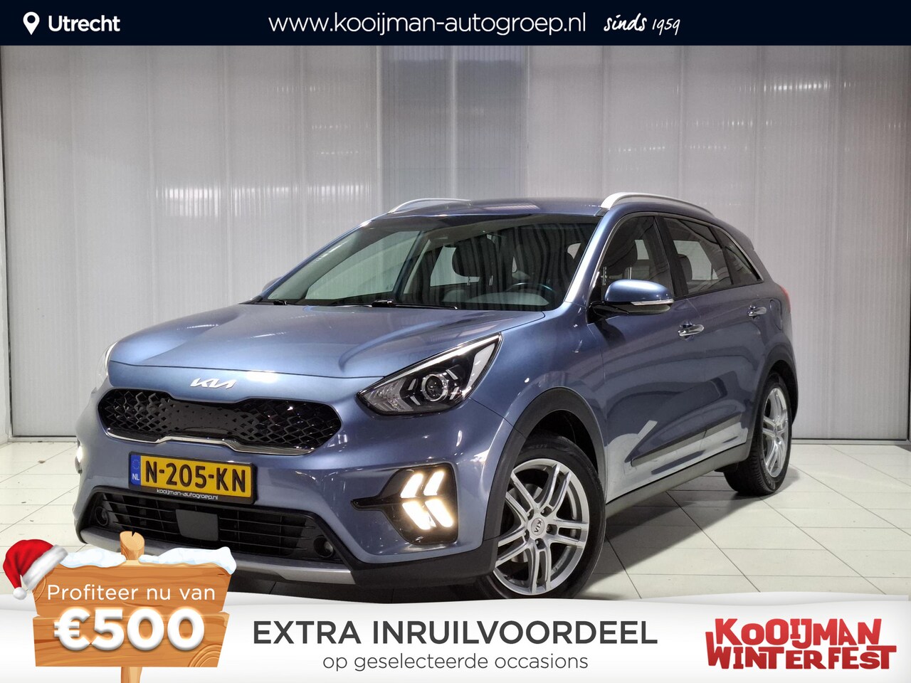 Kia Niro - 1.6 GDi Hybrid DynamicLine 1.6 GDi Hybrid DynamicLine , Trekhaak, Apple Carplay/Android Auto, Navigatie, Camera. - AutoWereld.nl