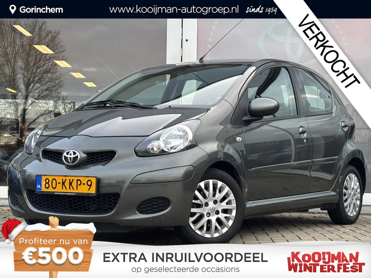 Toyota Aygo - 1.0-12V Aspiration Green | Half leder/suede bekleding | Sportvelgen | Leder Stuurwiel | To - AutoWereld.nl